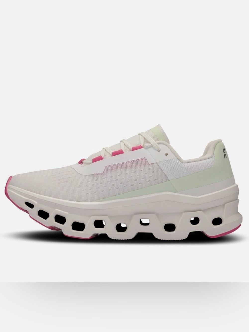 On Cloudmonster WHITE LIMA Women's Running Shoes 10.5 NEW - Picture 2 of 13